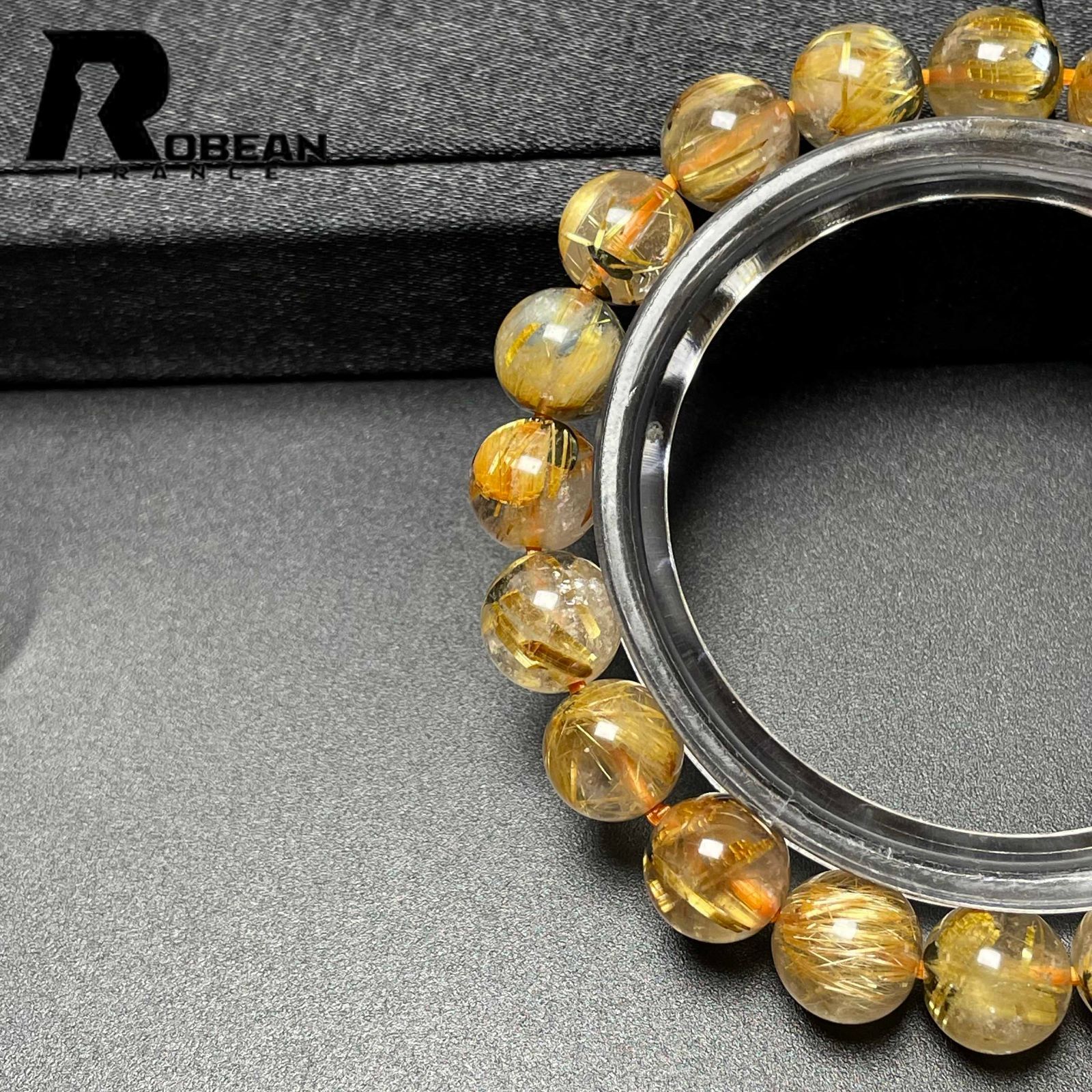 綺麗 EU製 定価7万円☆ROBEAN・太陽花タイチンルチル☆黄金針