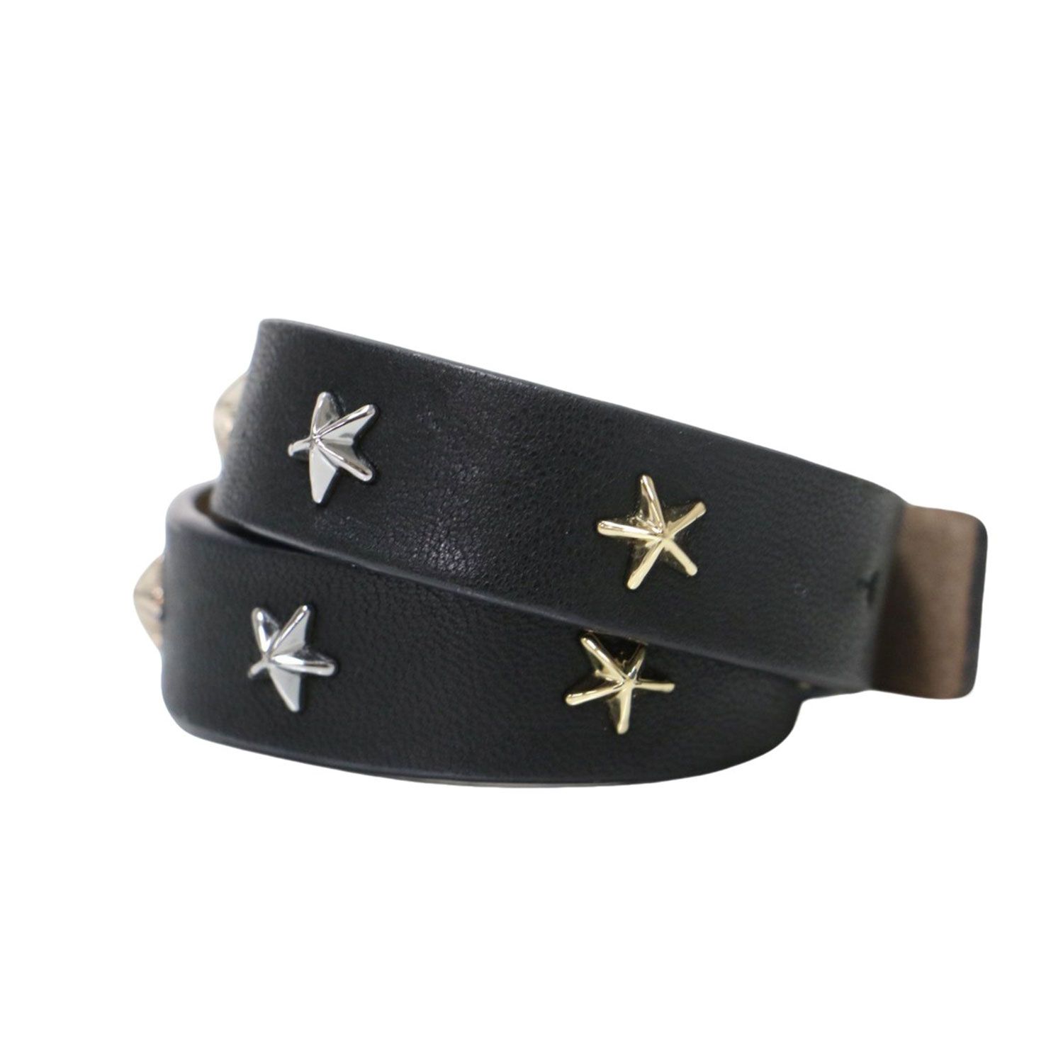 JIMMY CHOO ジミーチュウ ブレスレット ブラック シルバー ゴールド 星