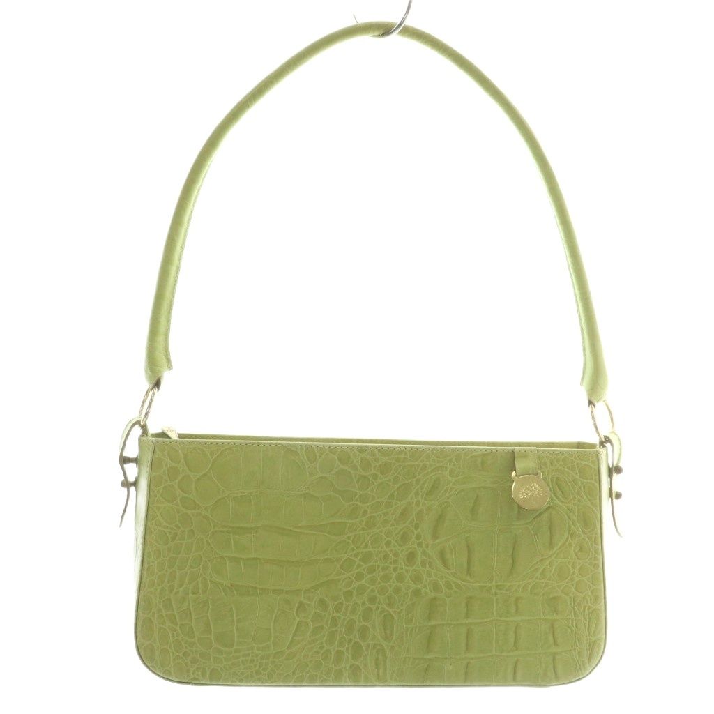 マルベリー　クロコ型押し　ハンドバッグ Mulberry 未使用 マルベリー トートバッグ クロコ型押し レザー