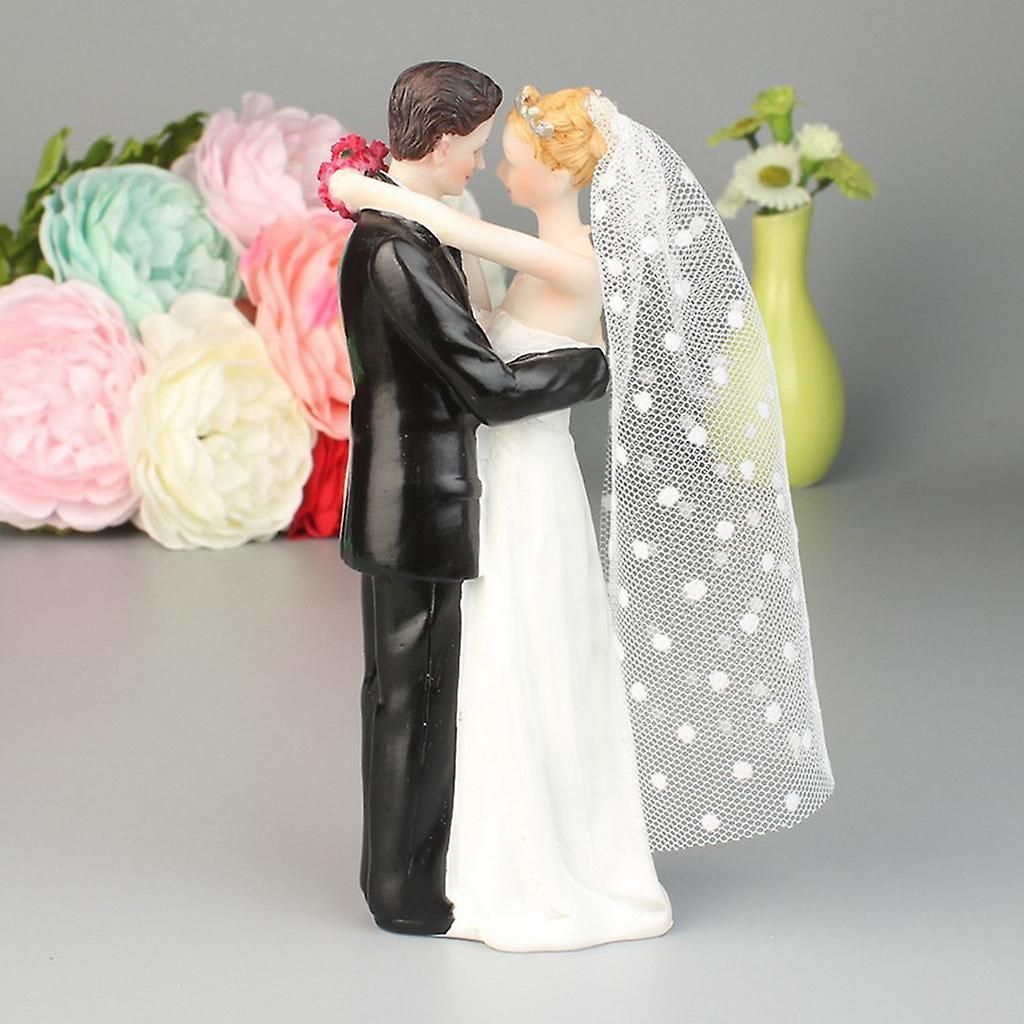 面白いケーキトッパー人形新郎新婦フィギュアスタンド, image size:1024x1024