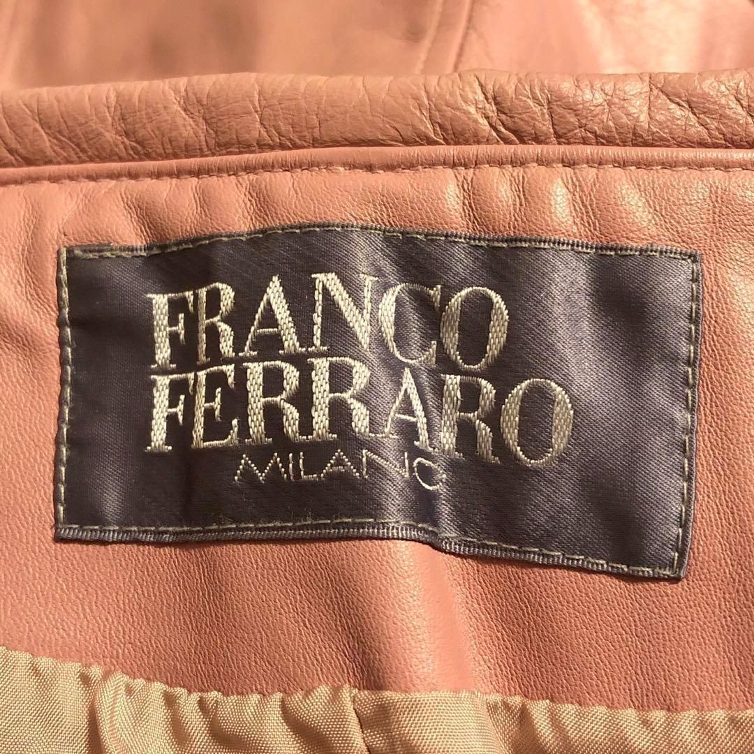 FRANCO FERRARO フランコフェラーロ レザージャケット 牛革 ピンク