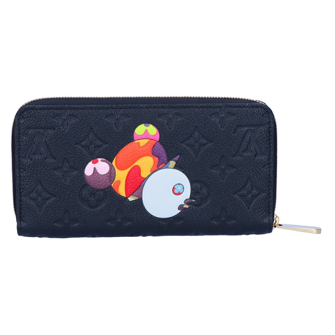 ルイヴィトン LOUIS VUITTON 村上隆 長財布 M14160 LV × TM ジッピー