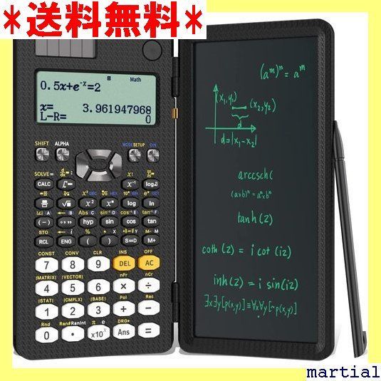 ☆ ROATEE 関数電卓 電卓付き電子メモパッド 417 多機能電子計算機