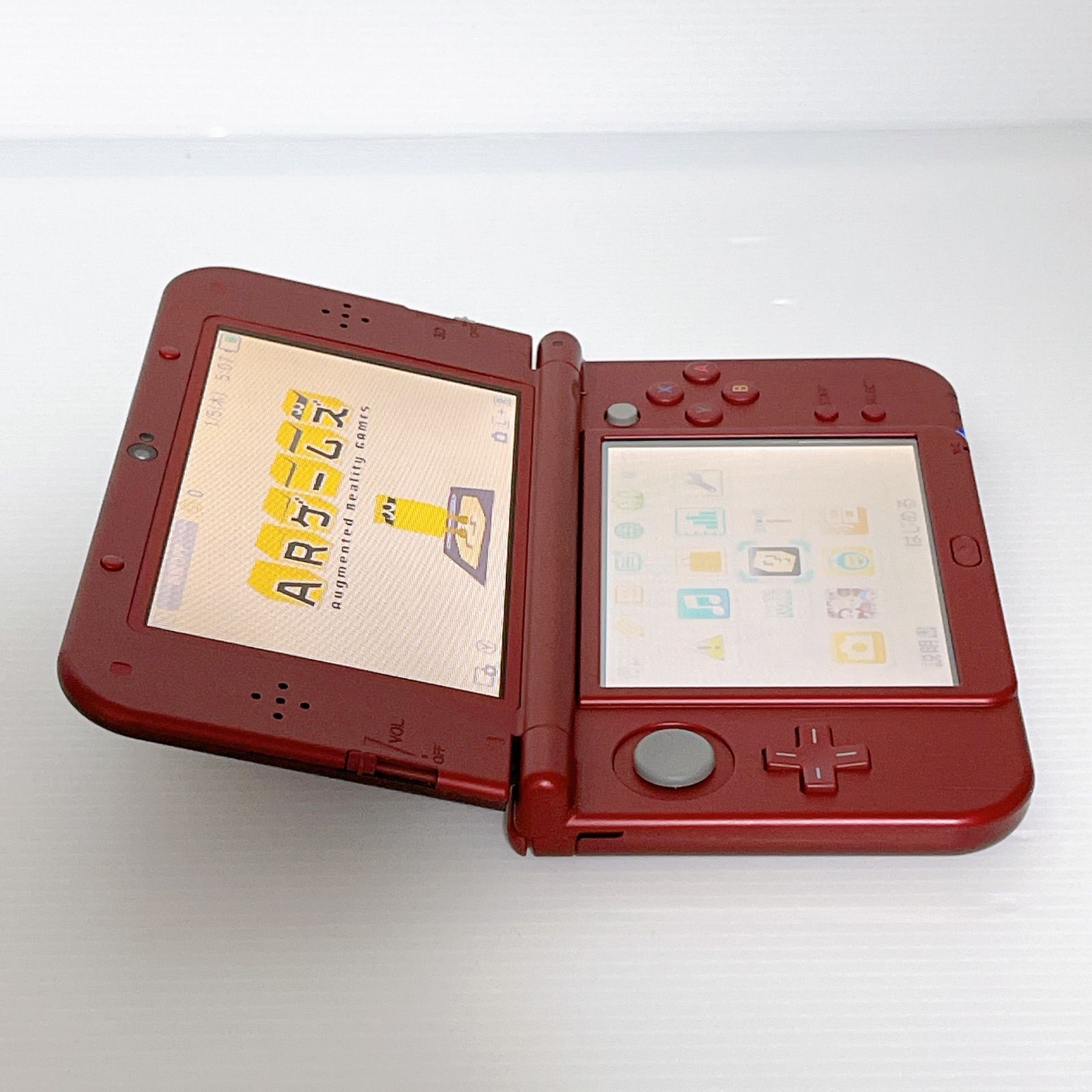 極美品 new ニンテンドー 3DSLL メタリックレッド 上画面IPS液晶