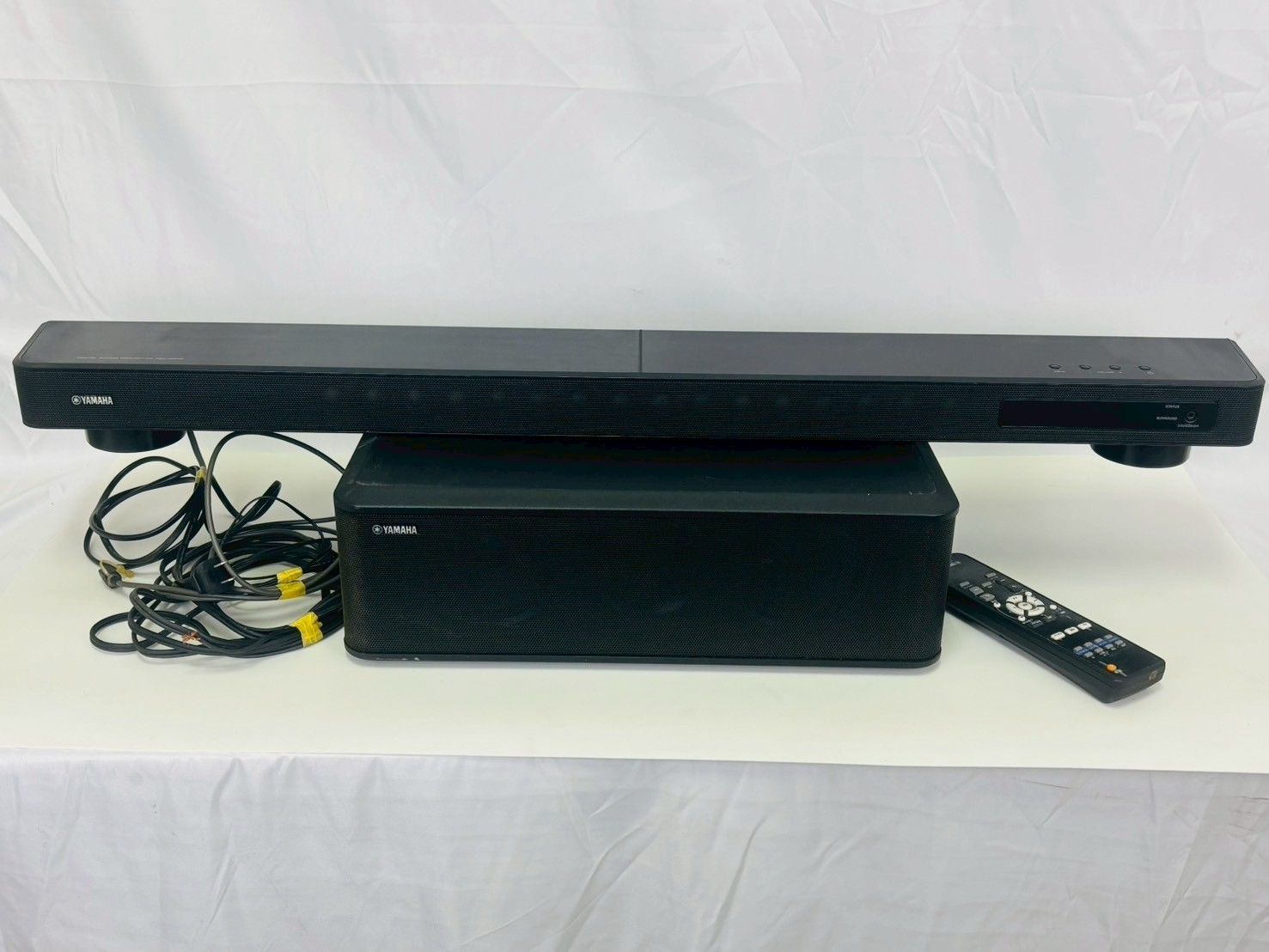 YAMAHA ヤマハ NS-SWP600 YSP-2200 リモコン有 デジタルサウンドプロジェクター サブウーファー 音響システム 動作品