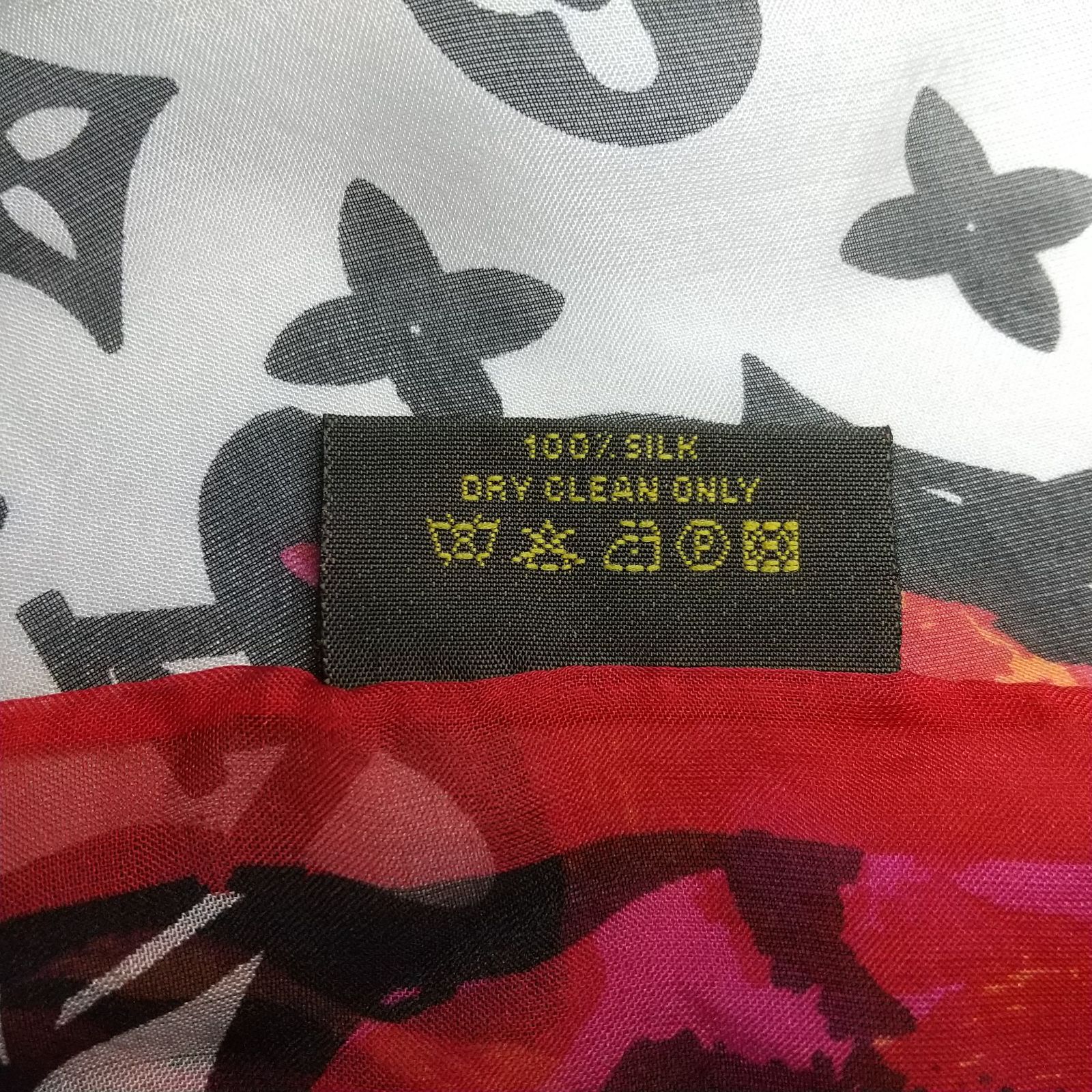 LOUIS VUITTON ルイヴィトン 夏用ストール silk100% - メルカリ