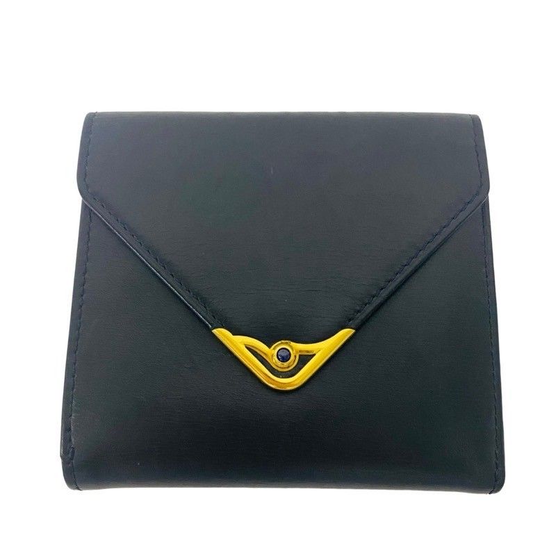 【希少 良品✨】Cartier カルティエ サファイアライン 名刺入れ レザー Cartier カルティエ サファイアライン ネイビー 本革(レザー
