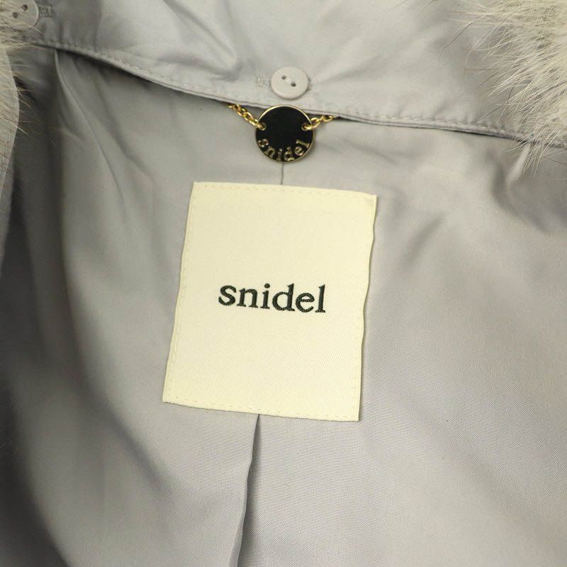 スナイデル SNIDEL 衿ファーAラインコート フォックスファー F スナイデル SNIDEL 衿ファーAラインコート フォックスファー F