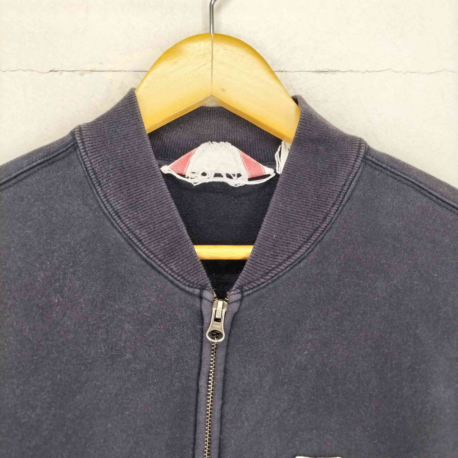 00s eddie bauer ナス紺 フェード スウェット ブルゾン エディーバウアー Eddie Bauer SPORTS SHOP ナス紺 フェード