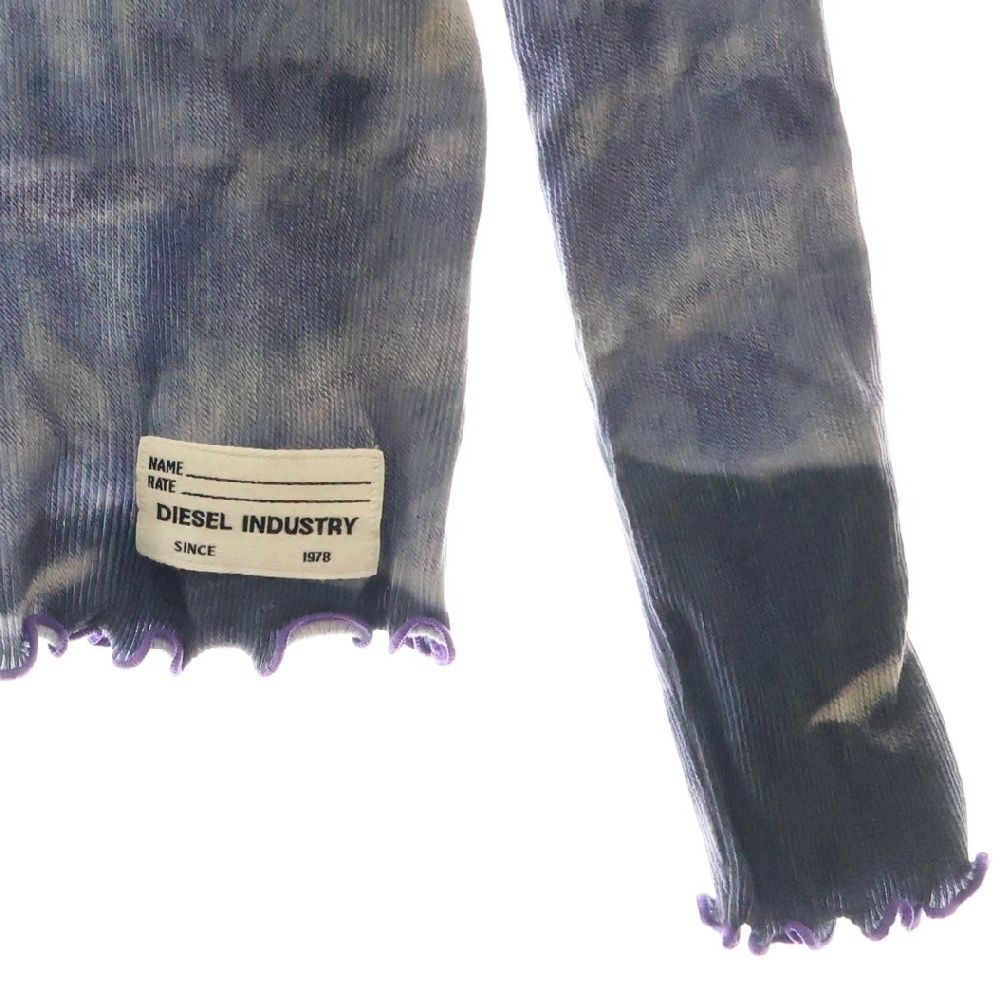 DIESEL ディーゼル Turtle Neck Camo Knitwear T-Swainy タートルネック カモニットシャツ ブルー レディース A06640 DIESEL (ディーゼル) Turtle Neck Camo Knitwear T-Swainy