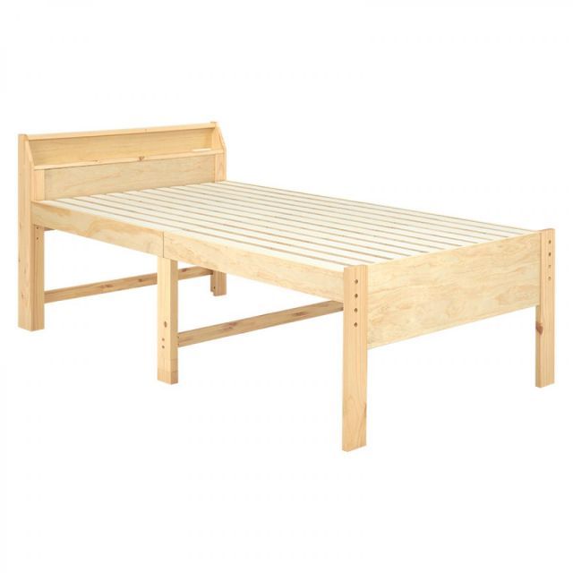 萩原 Hagihara MB-5166SD-NA セミダブルミドルベッド 新生活 インテリア 家具おしゃれ