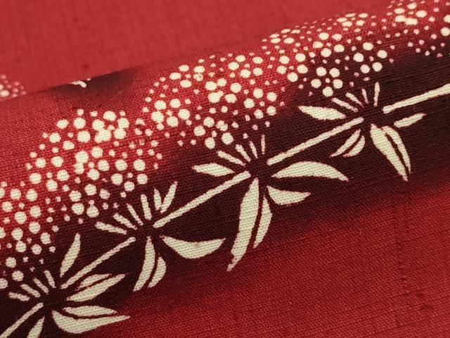 平和屋本店□希少 日本工芸会正会員 釜我敏子 型絵染 九寸名古屋帯 紬  