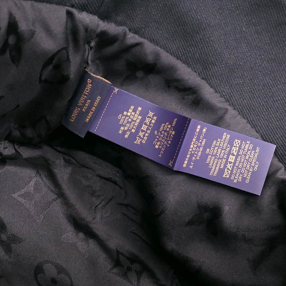 LOUIS VUITTON◆M7054M/バケyトハットLVシティ/バケットハット/M/コットン/BLK/黒/LV ルイ ヴィトン バケットハット LV シティー 帽子 #M 58cm コットン100