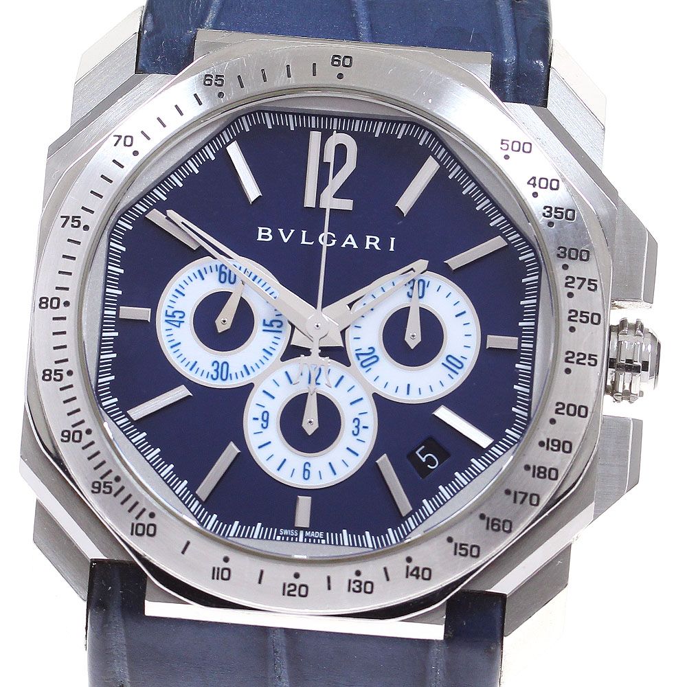 ブルガリ BVLGARI BG041C3SLDCH/MAS オクト マセラティ クロノグラフ 世界限定1914本 自動巻き メンズ箱・保証書付き_829540