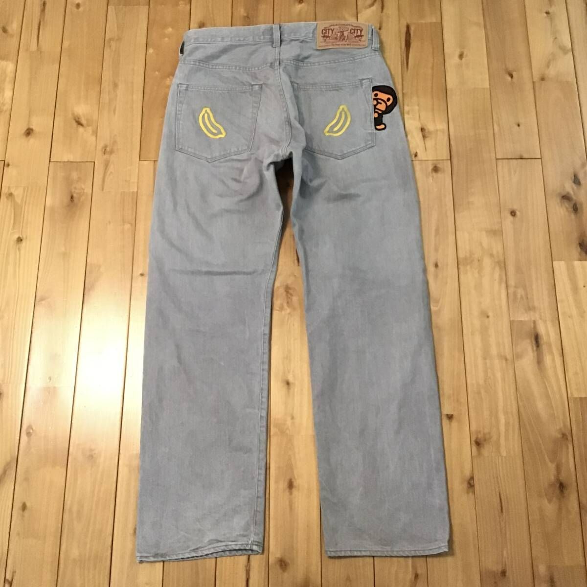 A BATHING APE エイプ マイロフェイスプリント デニムパンツ M A BATHING APE エイプ マイロフェイスプリント デニムパンツ M