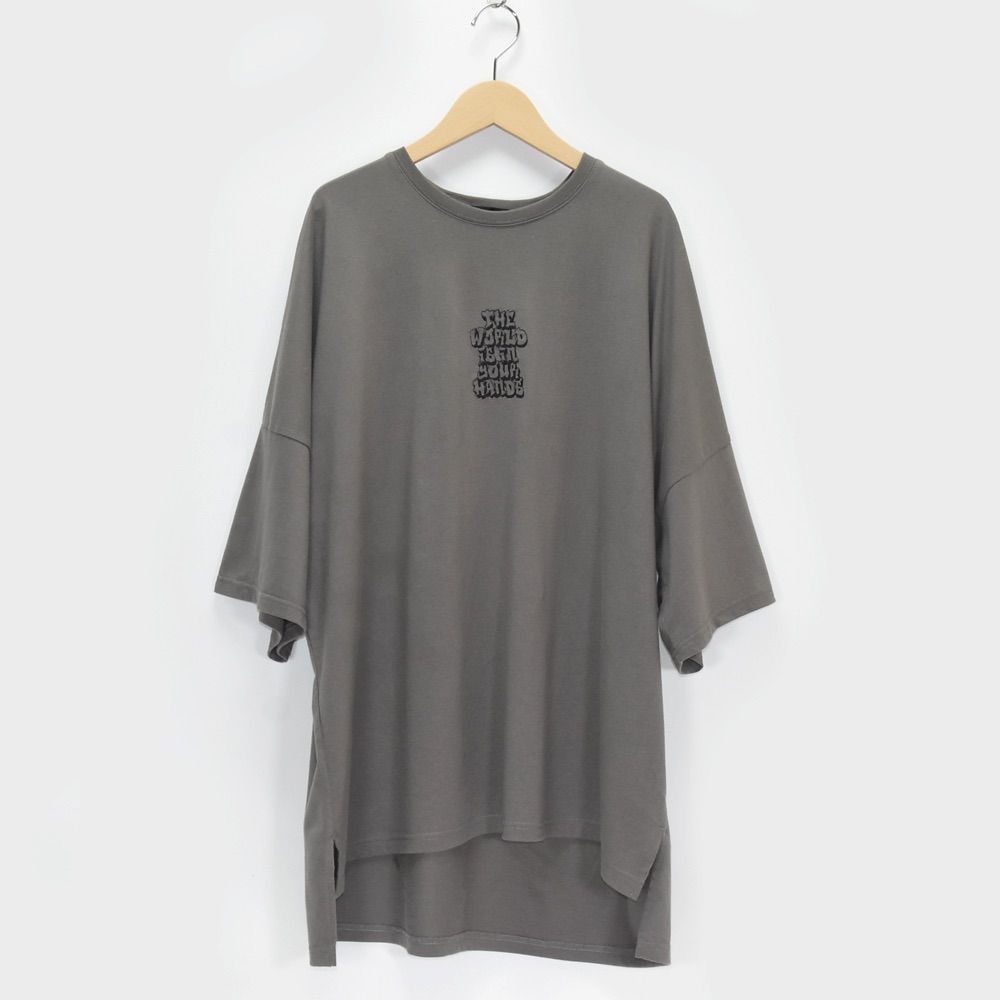 RE730 メンズ M Tシャツ カットソー 半袖 刺繍 バックプリント