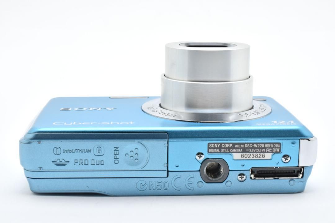 339 SONY Cyber-shot DSC-W220 ブルー 極美品】SONY Cyber-shot DSC