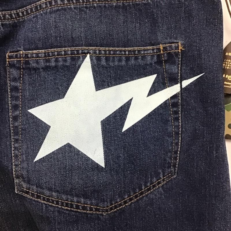 A BATHING APE アベイシングエイプ パンツ デニム ジーンズ スターペイントデニム KIN-KAAI_COM