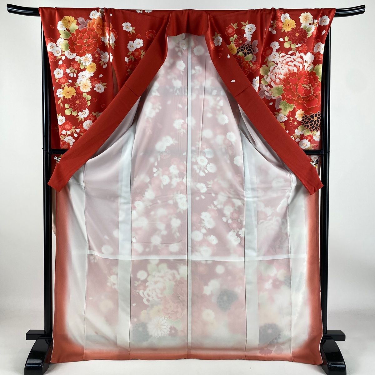 着物　振袖　正絹　身丈171cm 仕付け糸付き　美品 着物 振袖 正絹 身丈171cm 仕付け糸付き 美品