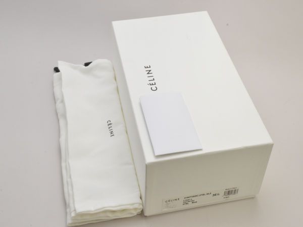 セリーヌ CELINE サンダル アンクルストラップスウェードレザー 4 Open  