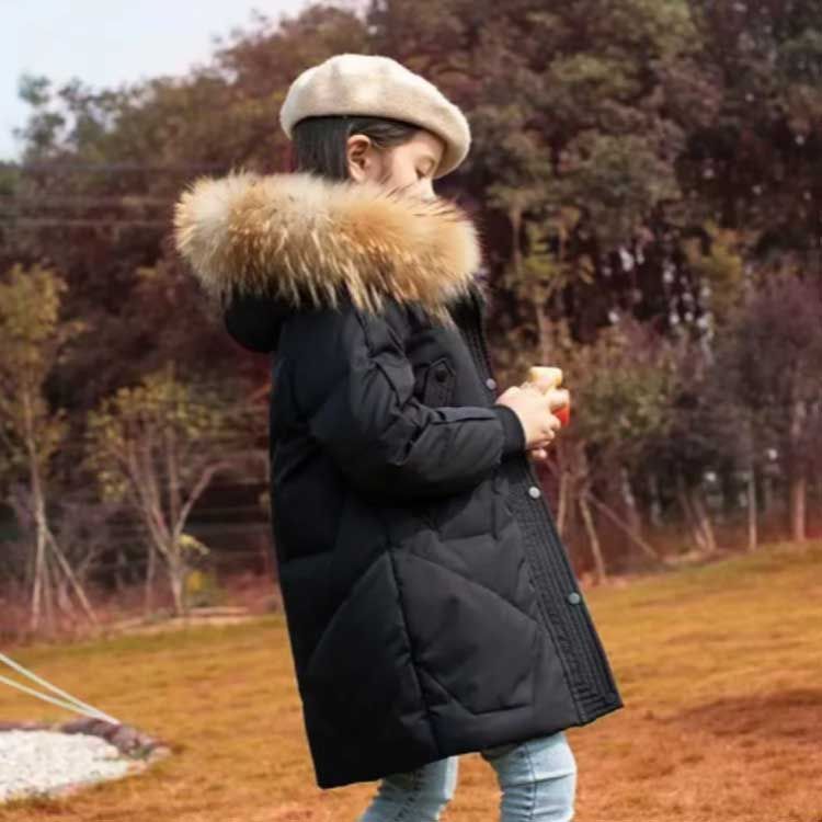 キッズ ダウンコート アウター ジャケット 上着 防寒 グリーン ロング 140 ダウンコート キッズ ダウンジャケット 子供服 ライトダウン 防寒 防風