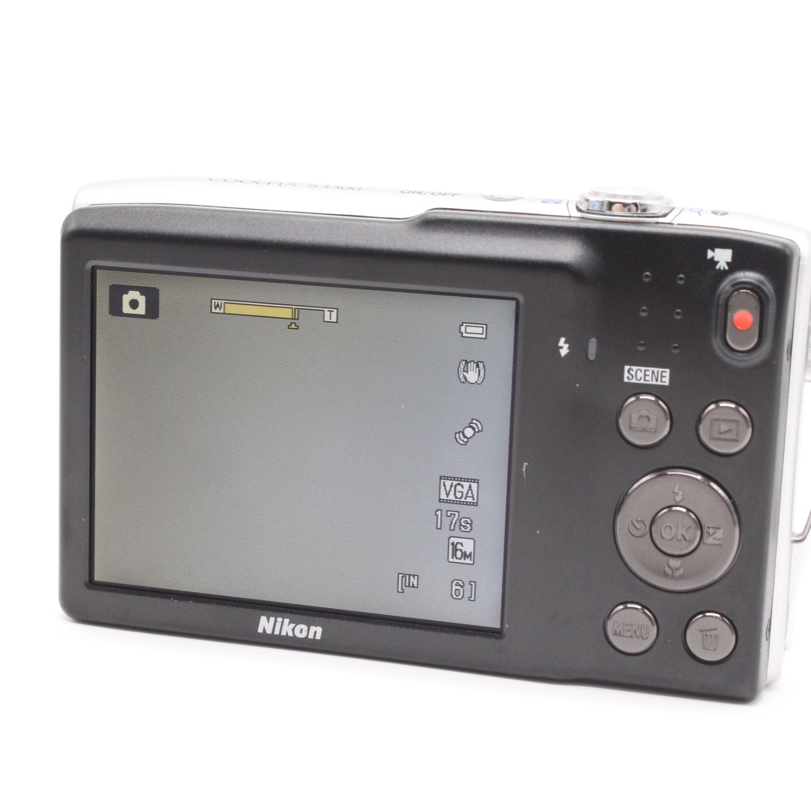 □実用品□ Nikon COOLPIX S3300 クリスタルシルバー - メルカリ
