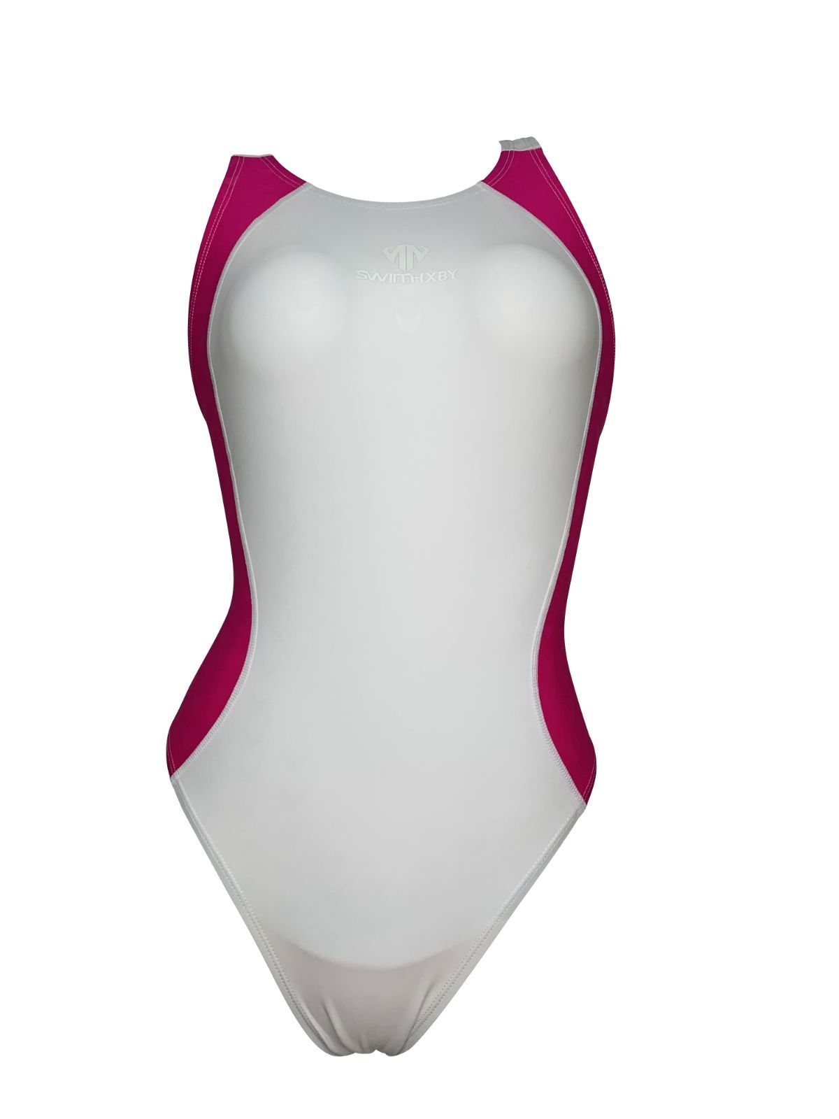 SWIMHXBY 競泳水着 レディース 白ピンク 283 S-5XL - メルカリ