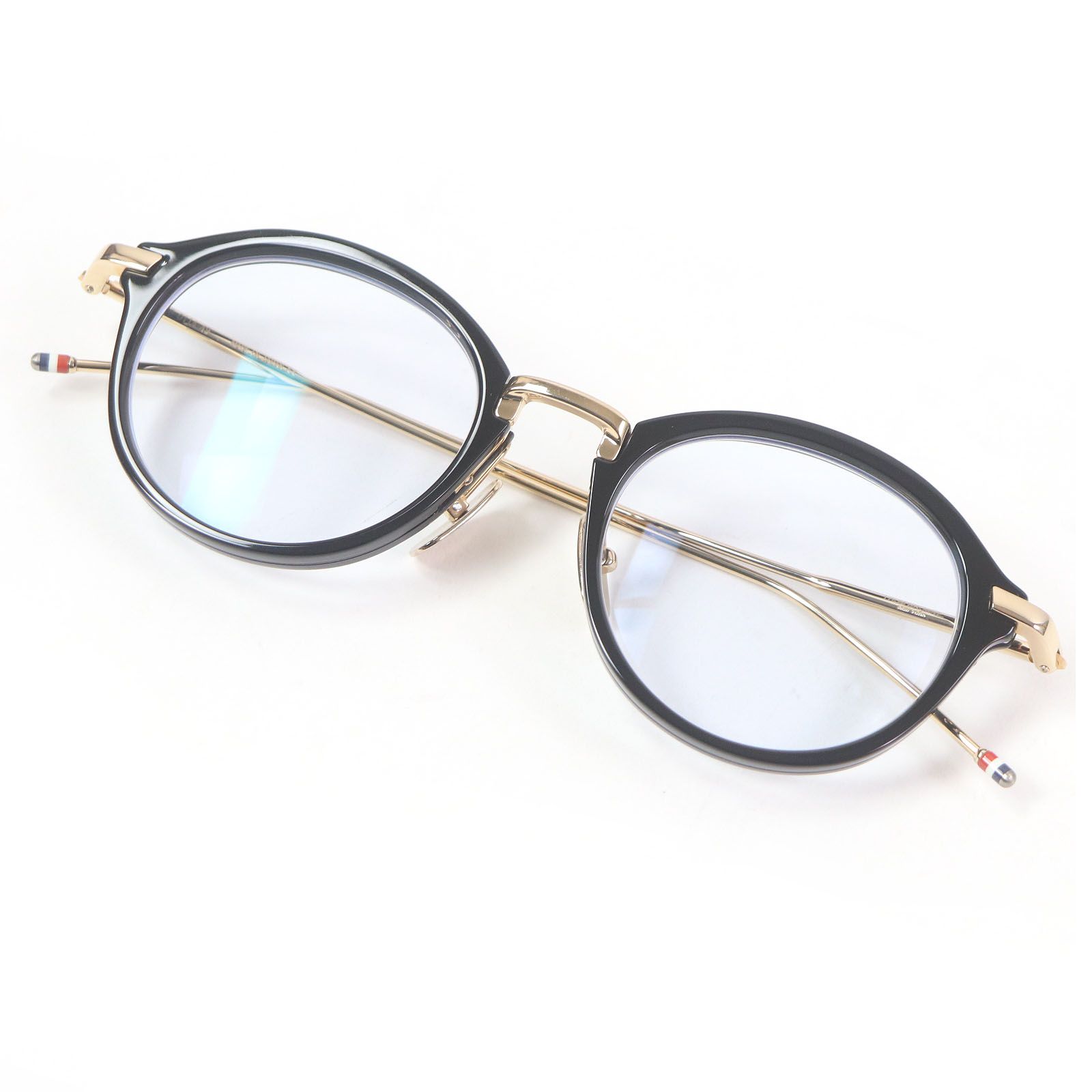 トムブラウン トリコロール サングラス TB-017A-T-56 ブラック トム