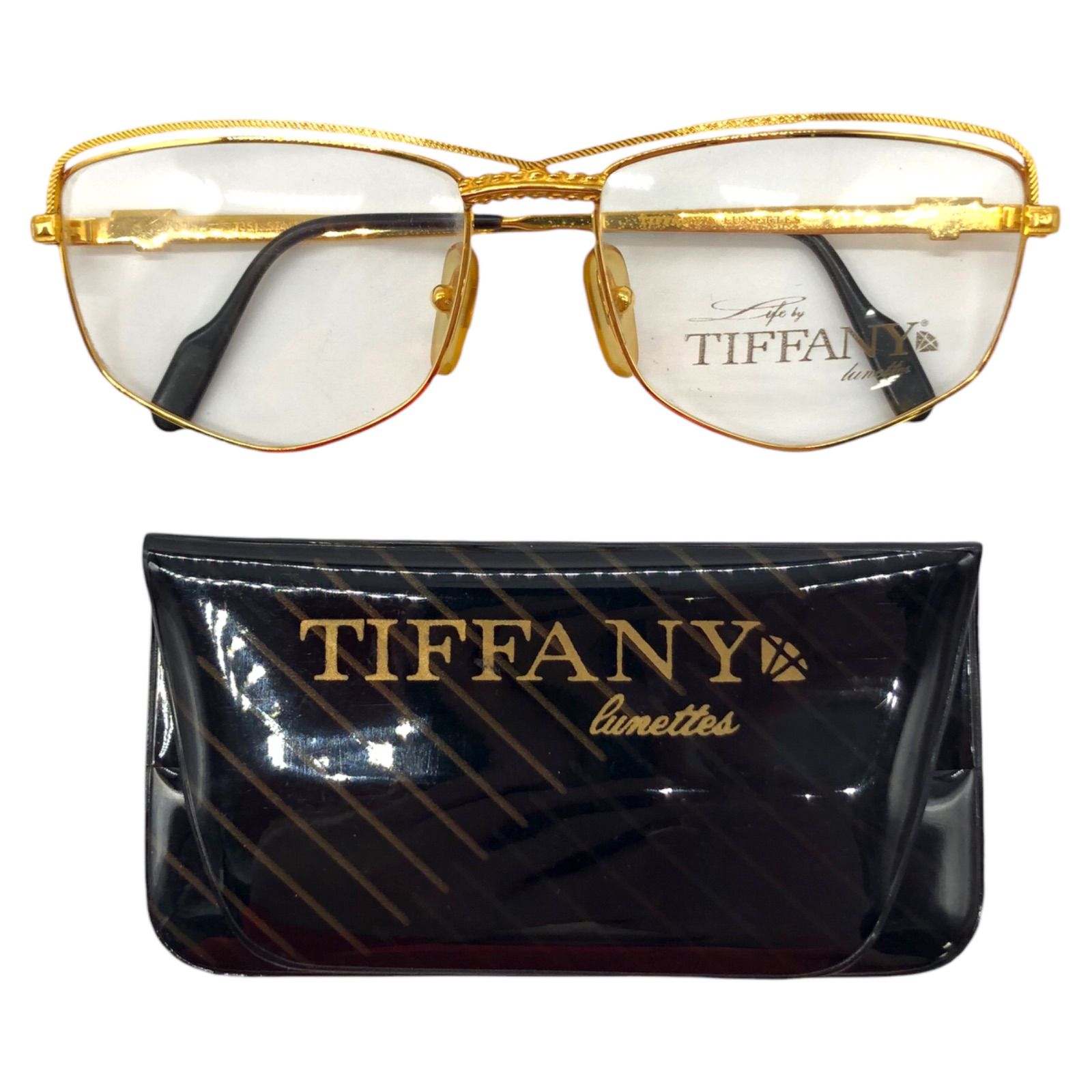Tiffany/ティファニー　ビンテージメガネ・サングラス ♪07176 Tiffany ヴィンテージ メガネ サングラス 23K T351 - メルカリ