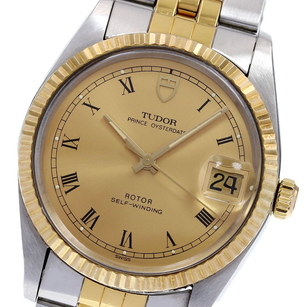 チュードル TUDOR 74033 プリンス オイスターデイト YGベゼル cal.2824-2 自動巻き メンズ箱付き_827189