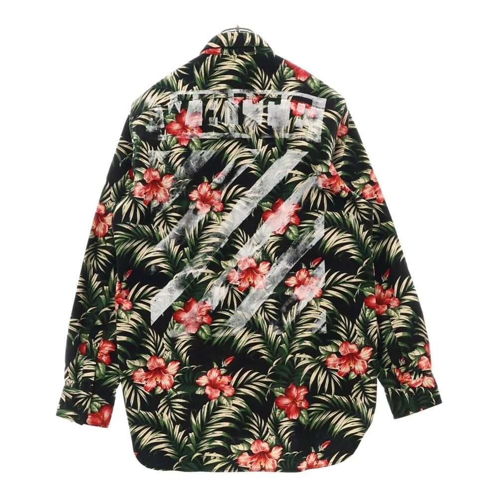 OFF-WHITE (オフホワイト) Flower Shirt バックプリント 花柄 長袖 