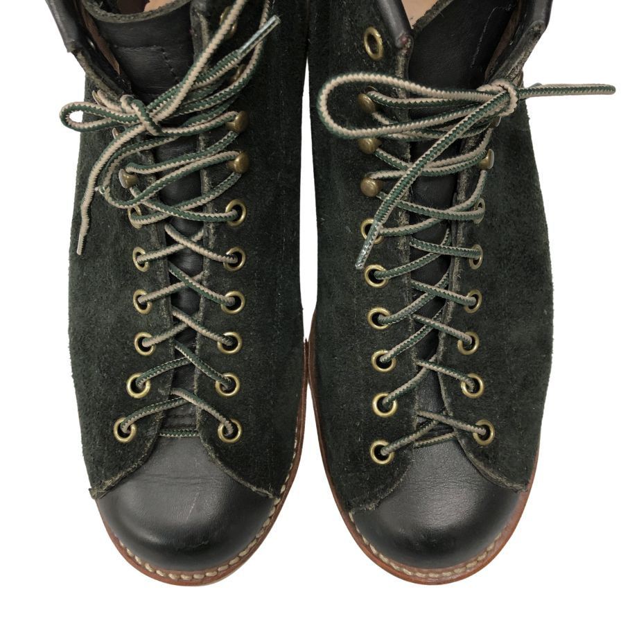 チペワ モンキーブーツ 90059 スエード ブラック サイズ7EE【AFC7