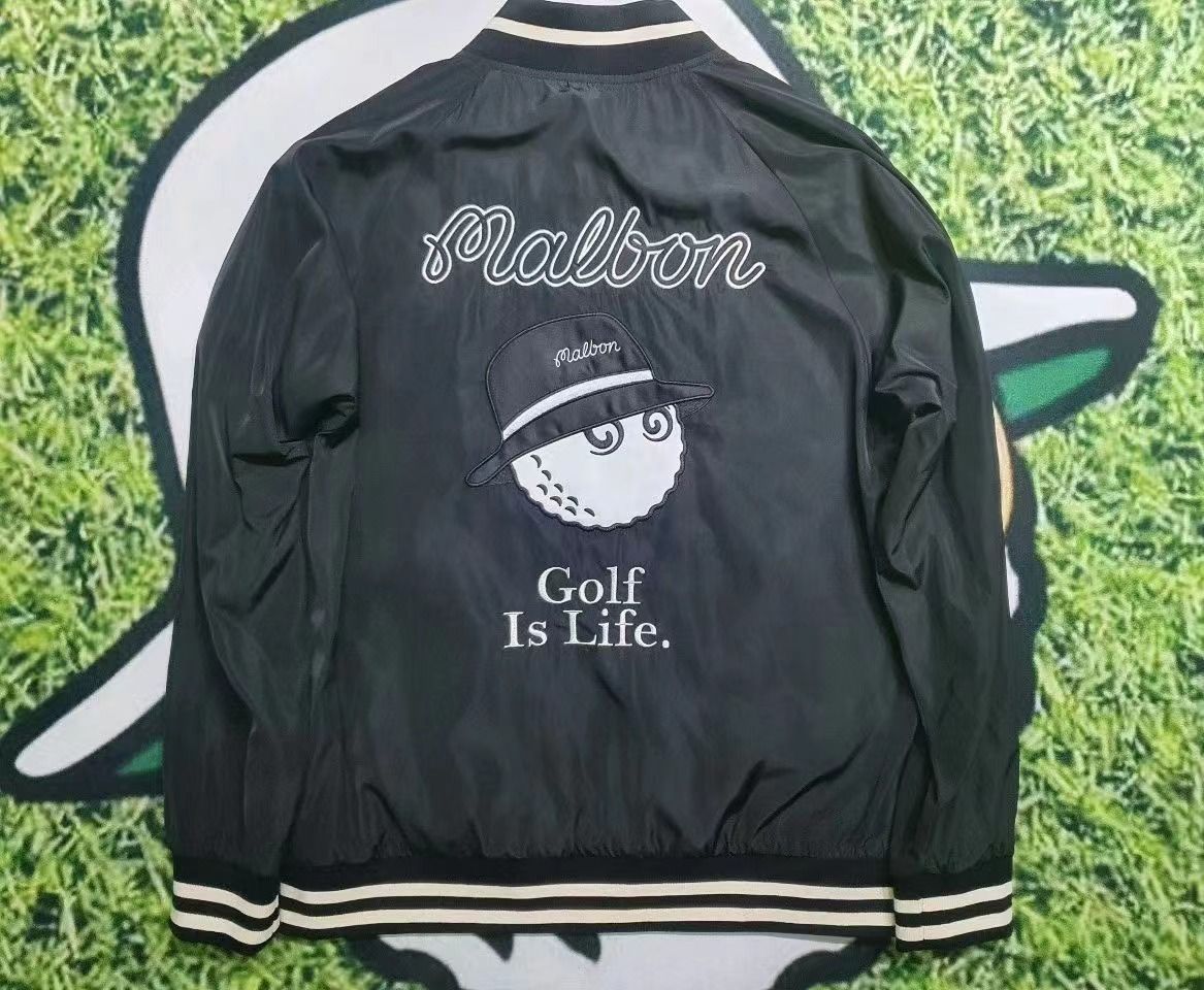 マルボンゴルフ Malbon メンズ スタジャン ジャケット 長袖