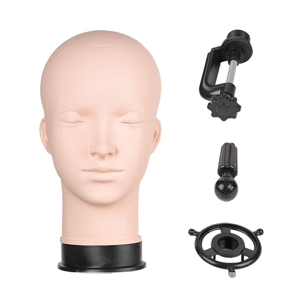 商品 ピンが刺せる ソフトラバー 固定しやすい ウィッグセットが簡単に 卓上クランプ付き ヘアアレンジ ヘッドマネキン カット メイク練習 人の頭 サイズ 美容学校 クラッセ ウィッグ会社オリジナル制作 ヘアメイク
