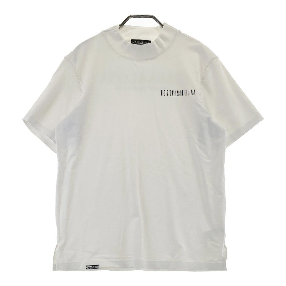 サイズ 46 MARK-LONA マークアンドロナ モックネック半袖Tシャツ ホワイト系 240101360856 ゴルフウェア メンズ ストスト