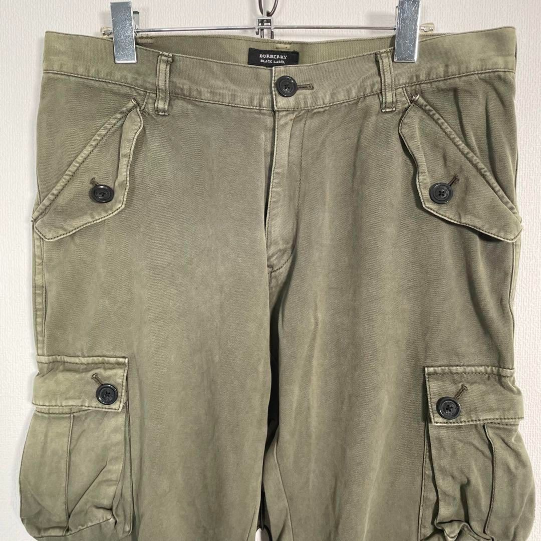 00s BURBERRY BLACK LABEL 2way 6ポケカーゴパンツ カーキ Y2K サイズ