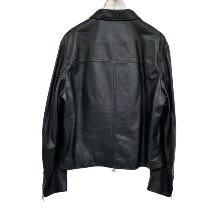 ✨美品✨RUFFO ラムレザー テーラードジャケット 46 ブラック 希少✨ kp004bkback.jpg
