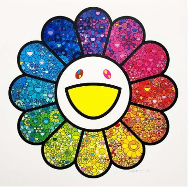 村上隆 版画 パステルカラーのお花達 - メルカリ