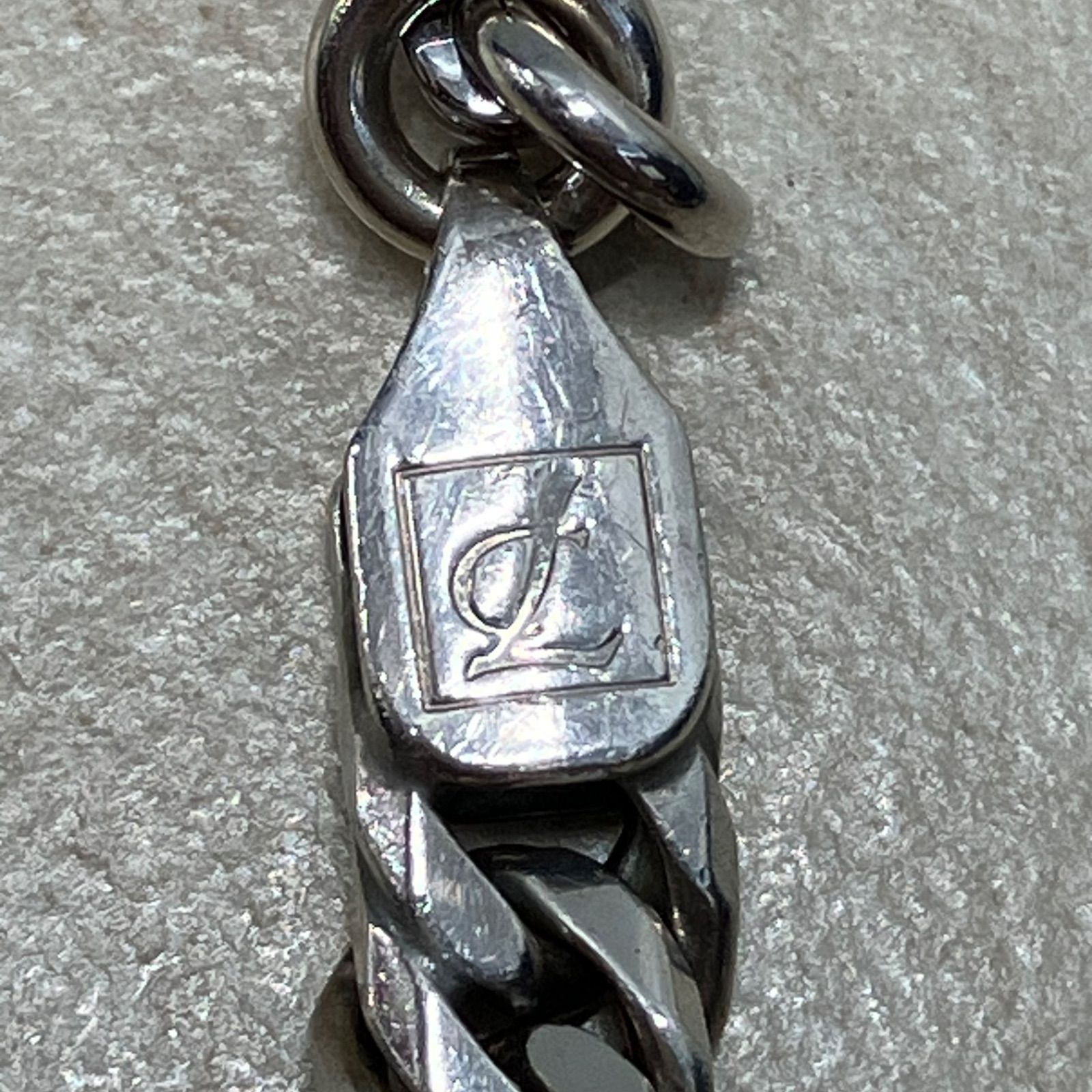 16518】 レダシルマ ネックレス プレート 喜平チェーン