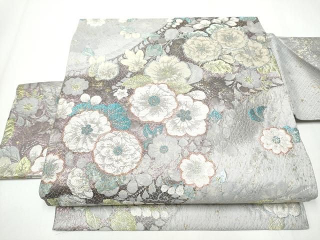 平和屋着物●つけ帯 辻が花 金糸 正絹 CAAY2654hy