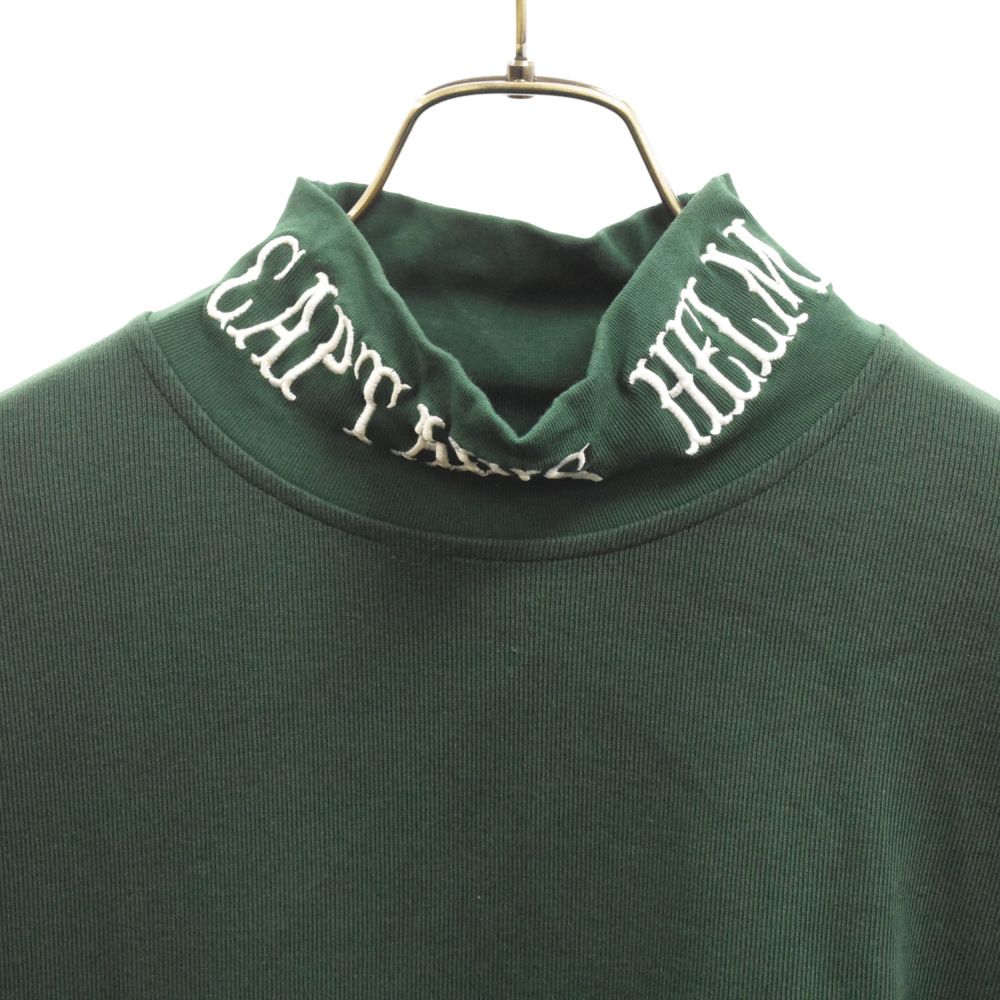 Captains Helm Golf Mock Neck Tee グリーン Captains Helm Golf / Cph/Golf LOGO LS MOCK NECK TEE -Green-