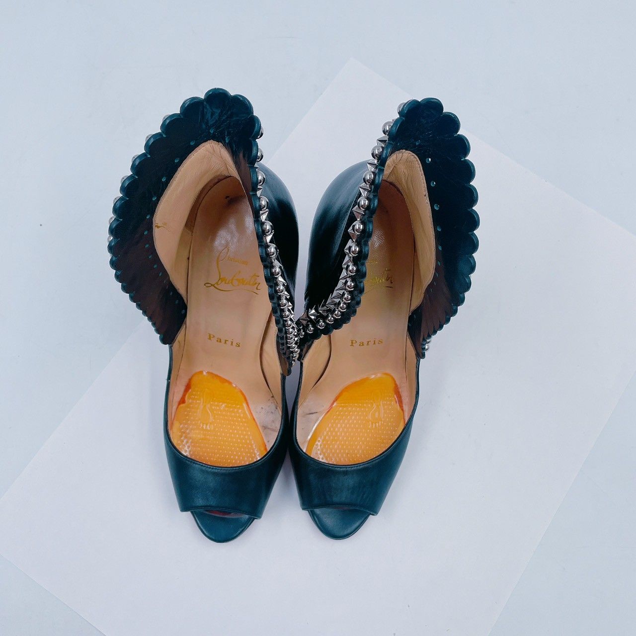 Christian Louboutin クリスチャンルブタン ハイヒール Red Sole レッドソール ドレスシューズ レディース レザー ブラック KIN-KAAI_COM