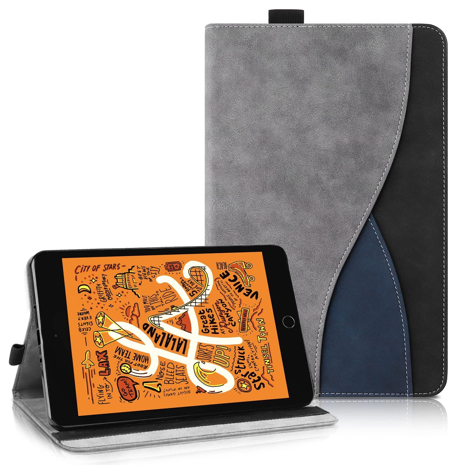 iPad 第6世代/第5世代 9.7インチ(2018/2017) / Air / Air2 / Pro 9.7 ケース シンプル ビジネス iPad 9.7 ケース（第6/5世代）PUレザー tpu材質 スタンド機能 Apple Pencilペン収