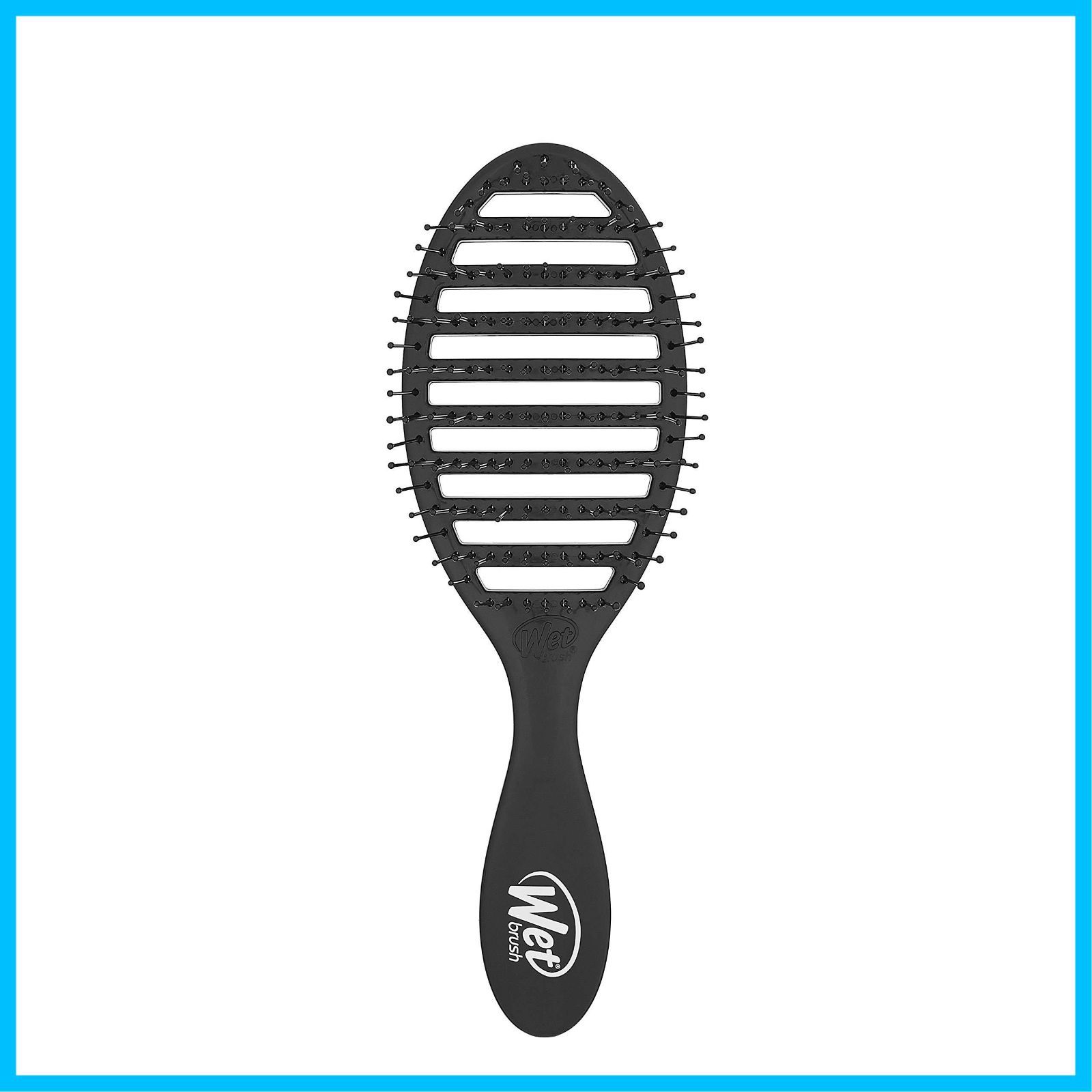 【在庫処分】ブラック 1本 ヘアブラシ (x スピードドライ Brush 1) Wet