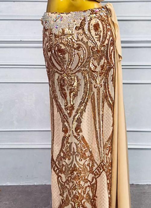 ベリーダンス オリエンタル衣装 インナー付 ゴールド オーダーメイド