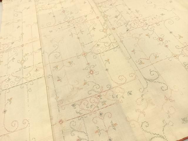 平和屋着物□上質な紬 吉祥花唐草文 正絹 逸品 BAAQ3440sa - メルカリ 