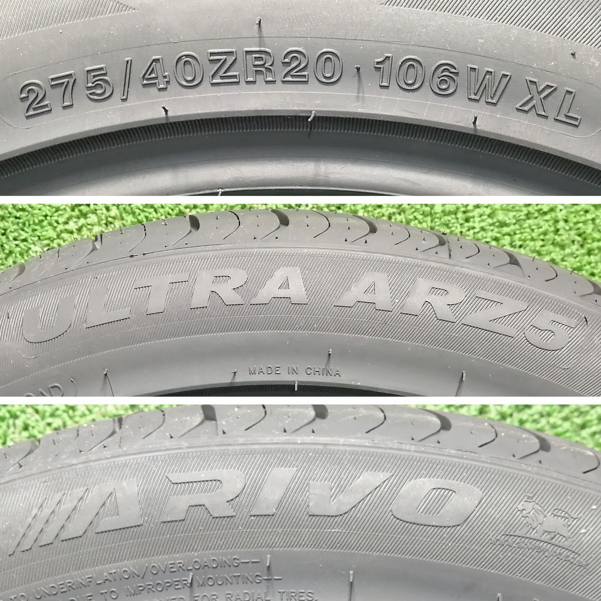 フロント 275/40R20 106W XL リア 315/35R20 110W XL ARIVO ULTRA ARZ5 新品 サマータイヤ 2本ずつセット 2024年製 ※本州・四国・九州送料無料