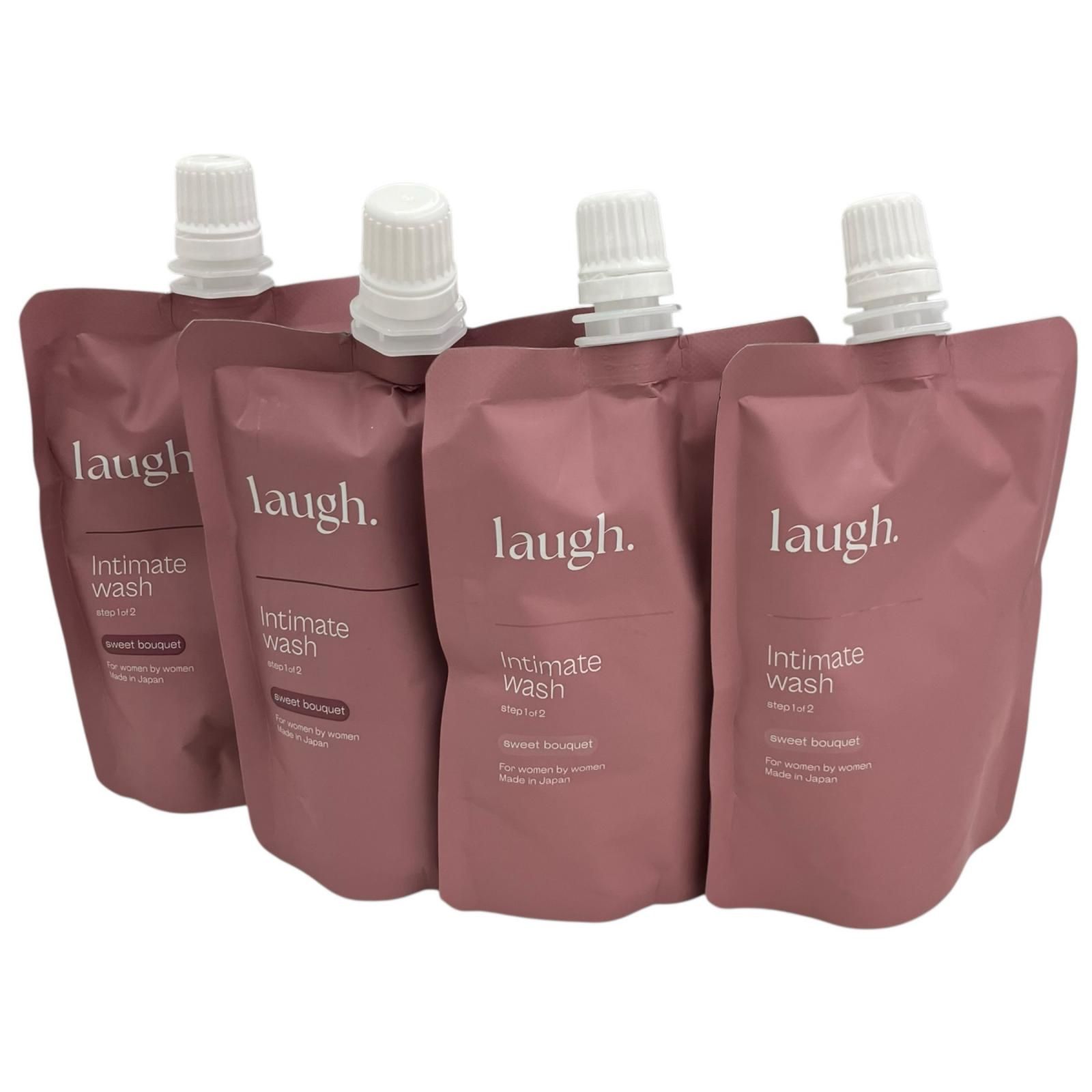 186000 ♥ laugh. ラフドット デリケートゾーンウォッシュ詰め替え用まとめ くすみピンク インティメイトウォッシュ レディース 4点まとめ売り