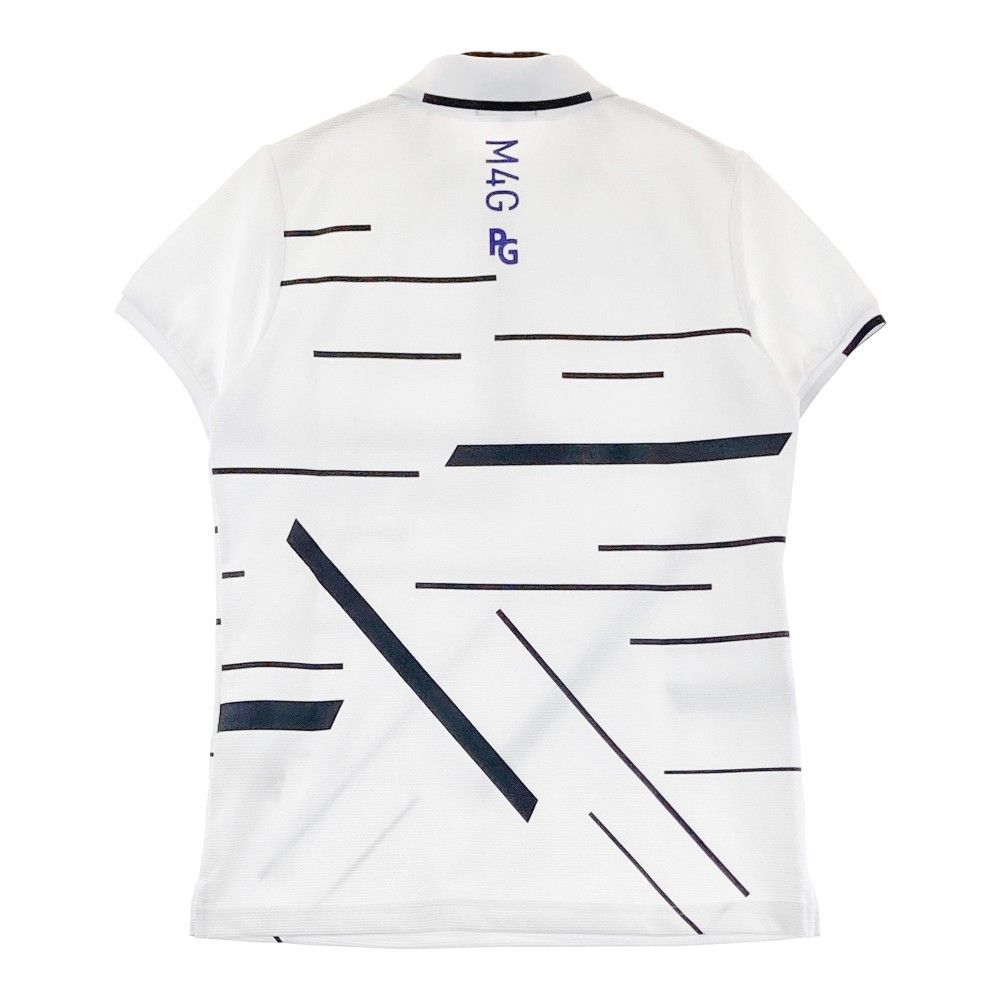 サイズ 1 PEARLY GATES パーリーゲイツ モデル 半袖ポロシャツ 総柄 ホワイト系 240101280408 ゴルフウェア レディース ストスト