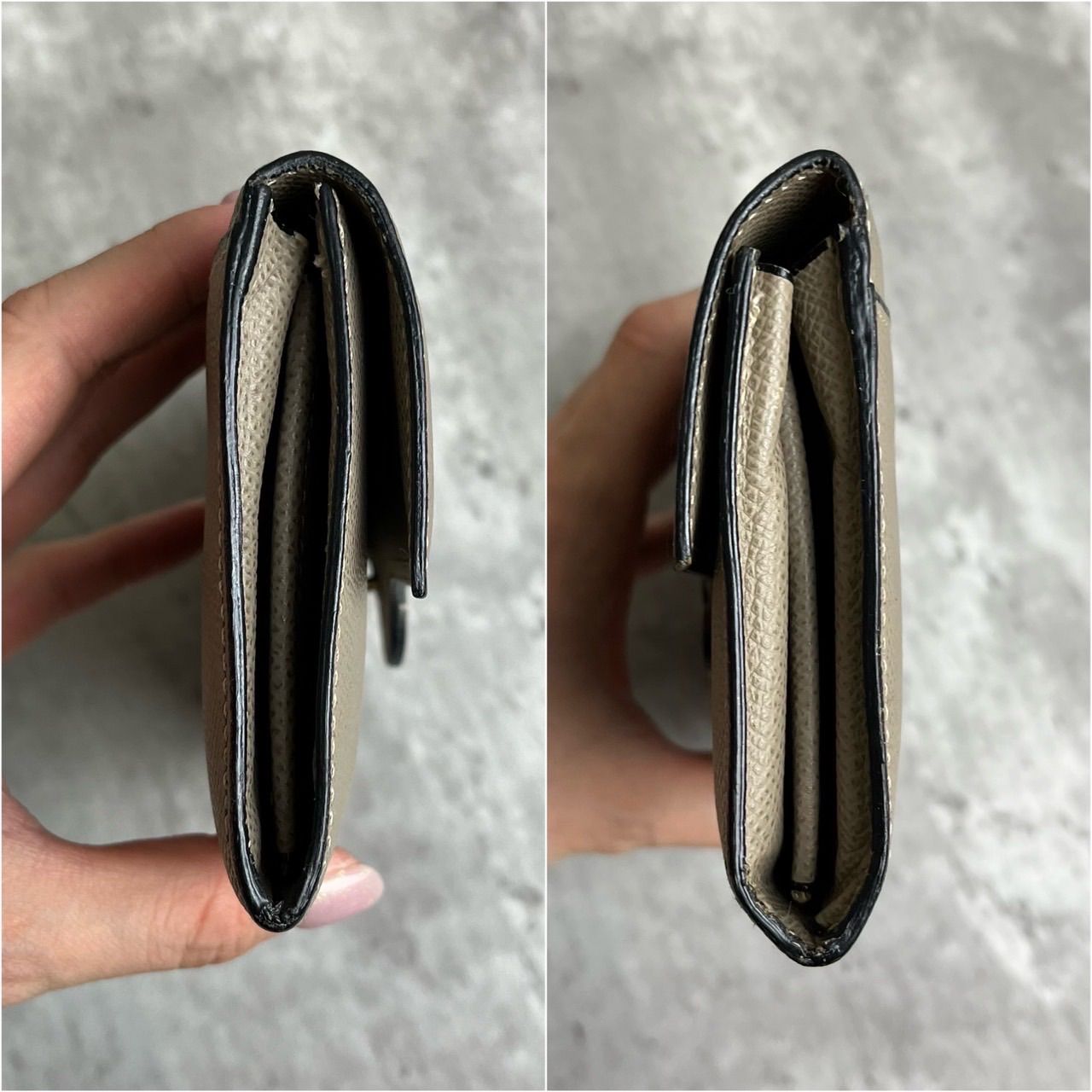 ✨良品✨ Valextra ヴァレクストラ 長財布 二つ折り ロゴ型押し 